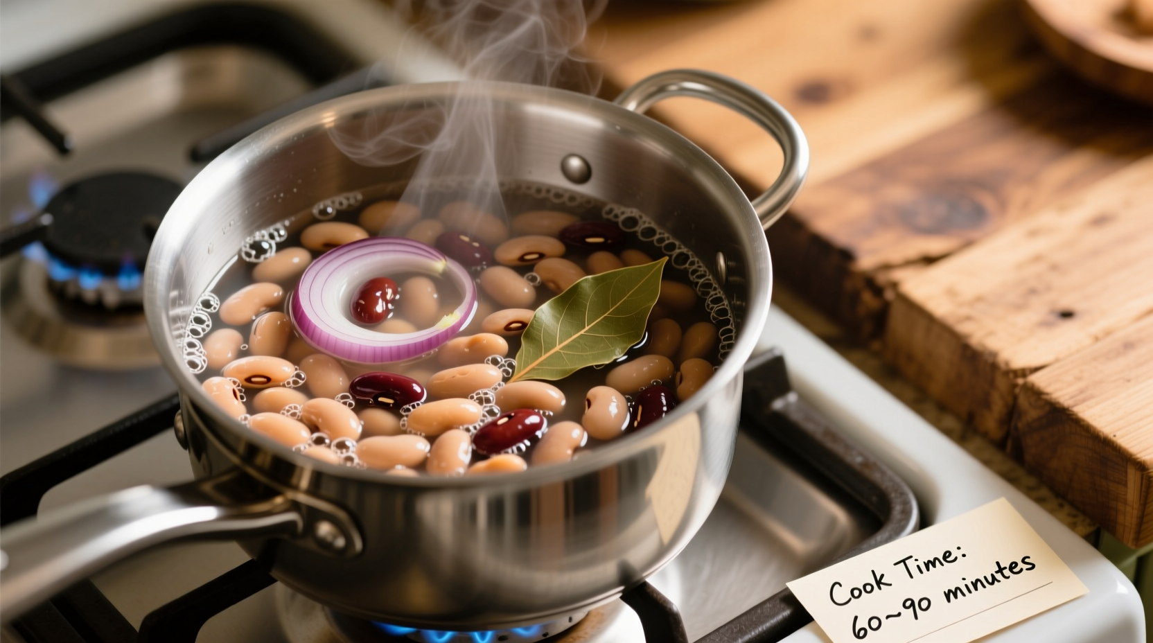 how long to cook beans on stove