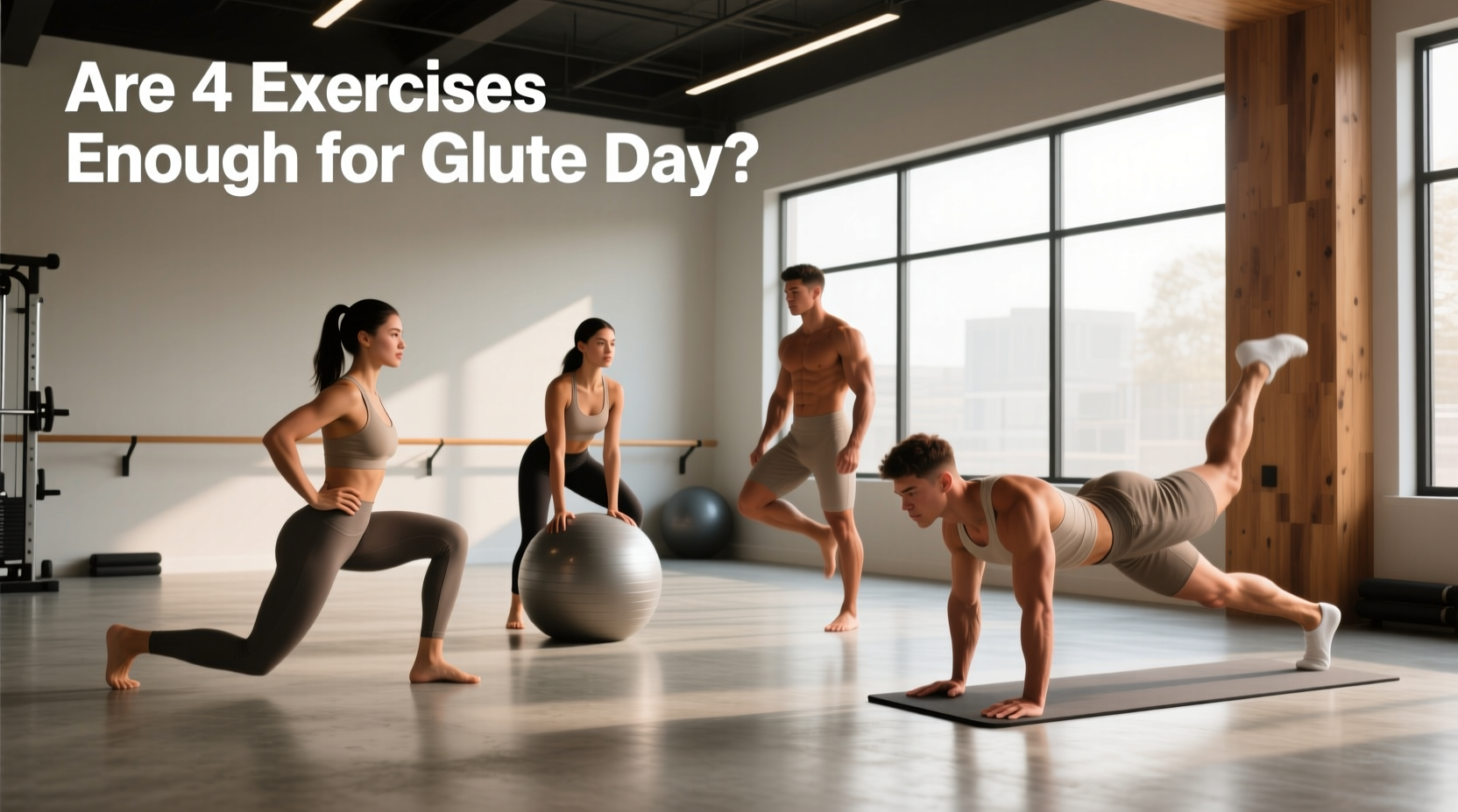 are 4 exercises enough for glute day 