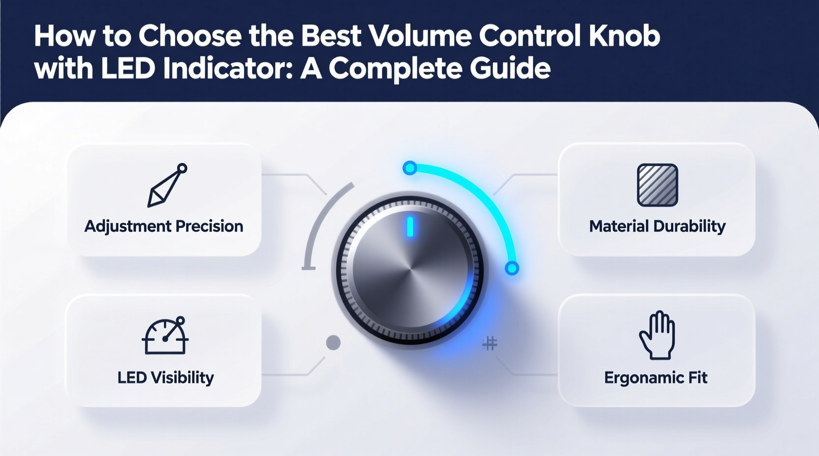 volume control knob with led indicator