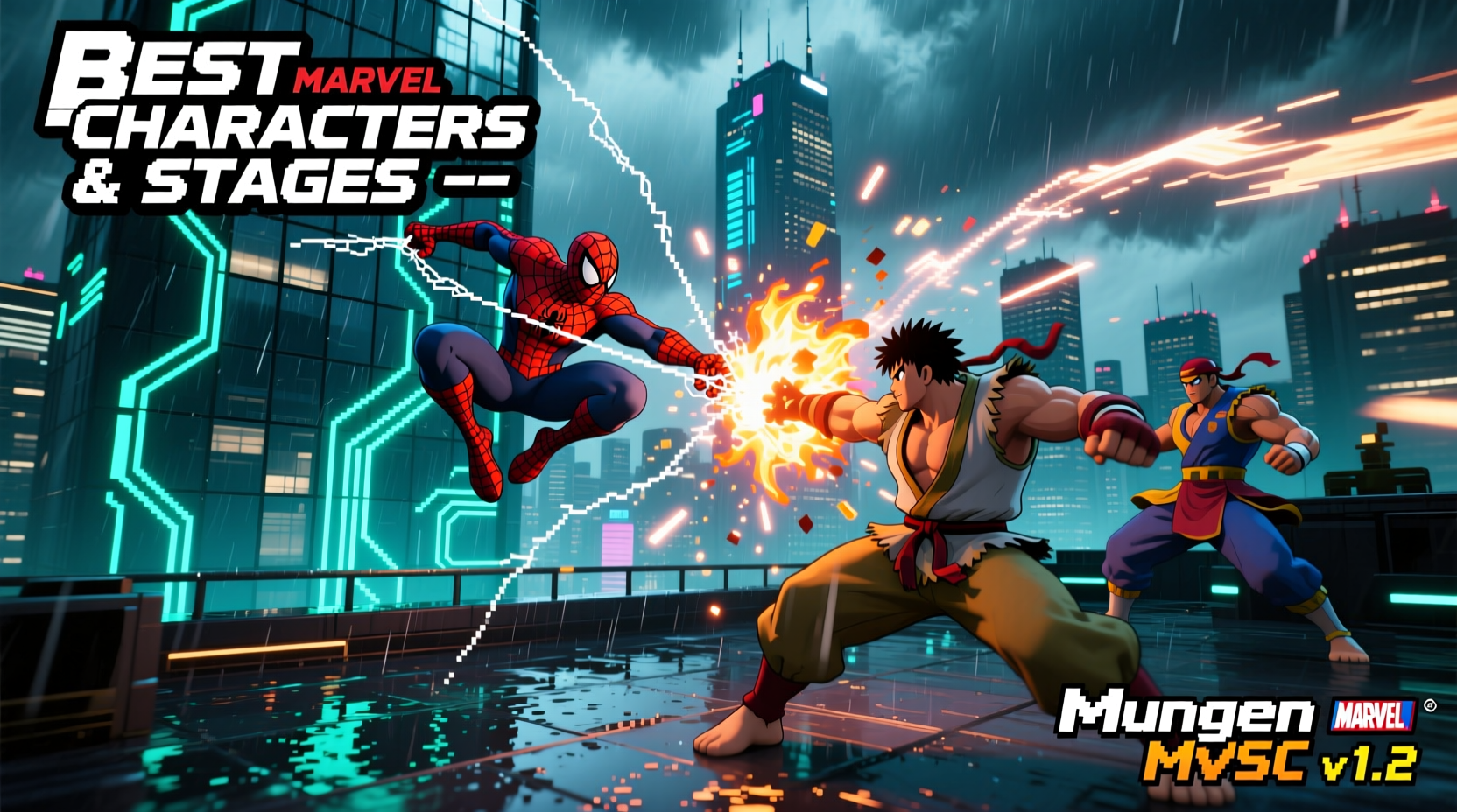 mugen marvel vs capcom where do you find the best characters and stages