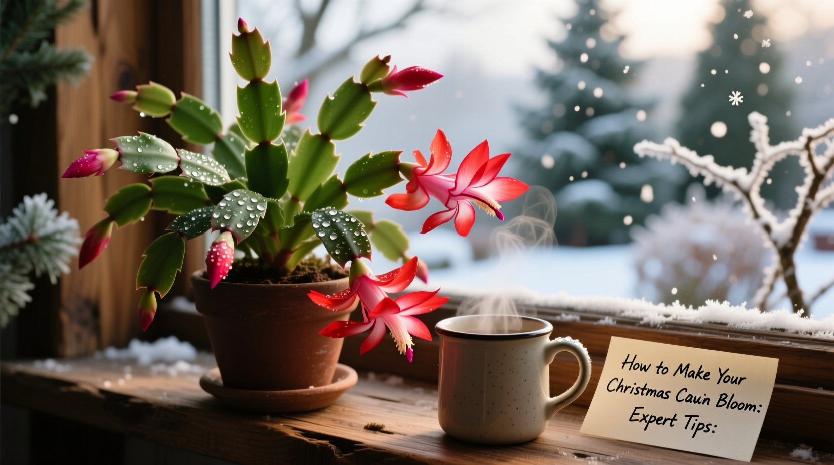 how to make your christmas cactus bloom
