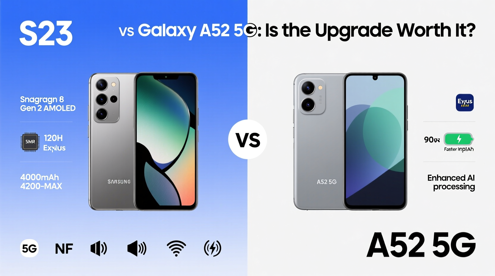 is the samsung s23 really worth the upgrade from an a52 5g what am i missing