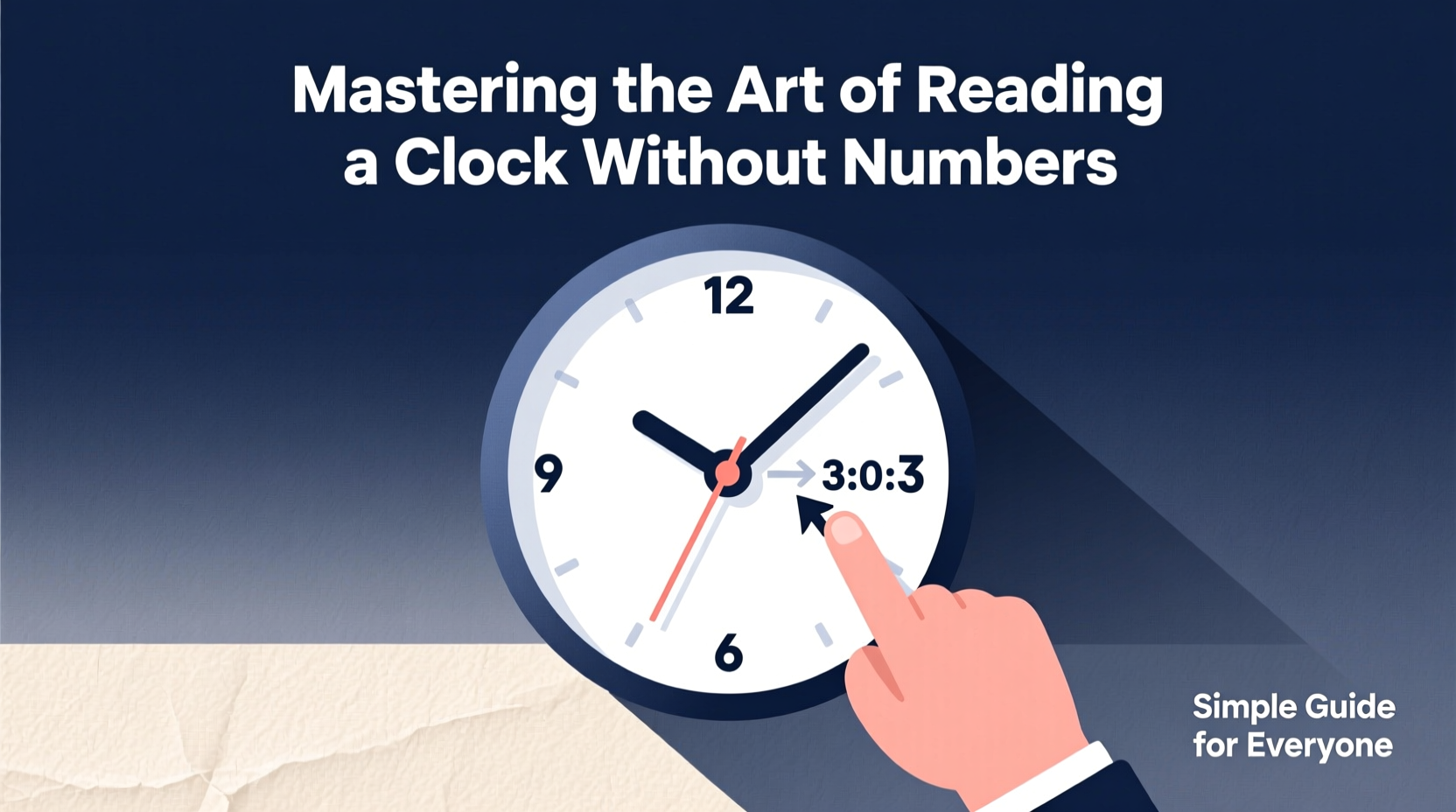 mastering the art of reading a clock without numbers a simple guide for everyone