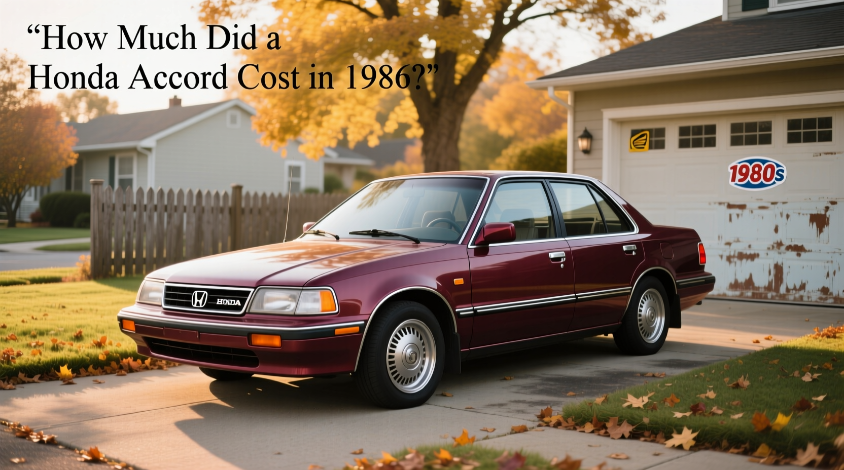 1986 Honda Accord LXi Hatchback showing side profile
