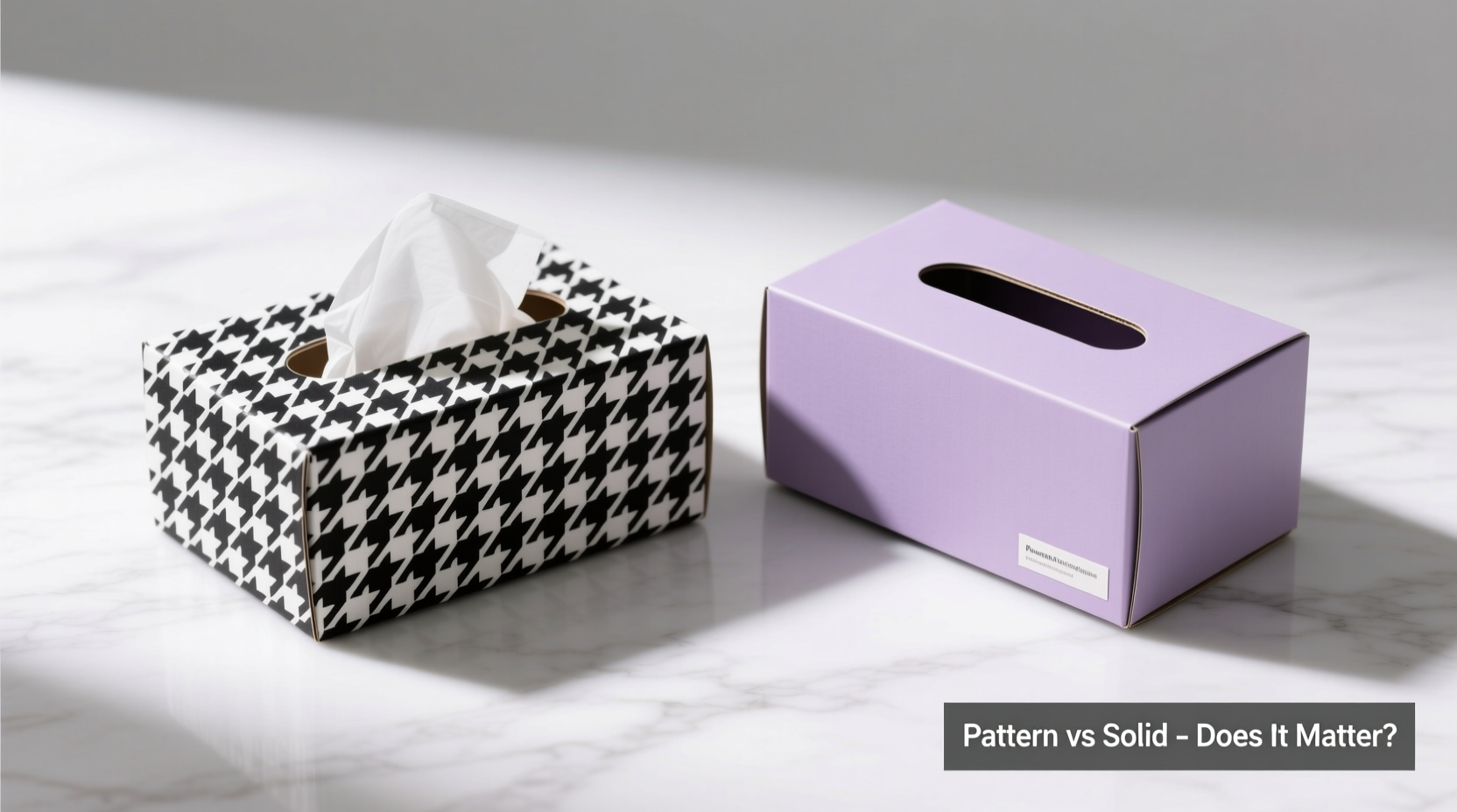 houndstooth vs solid tissue boxes does the pattern actually matter