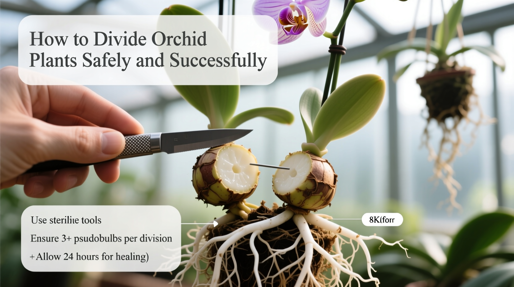 how to divide orchids plants