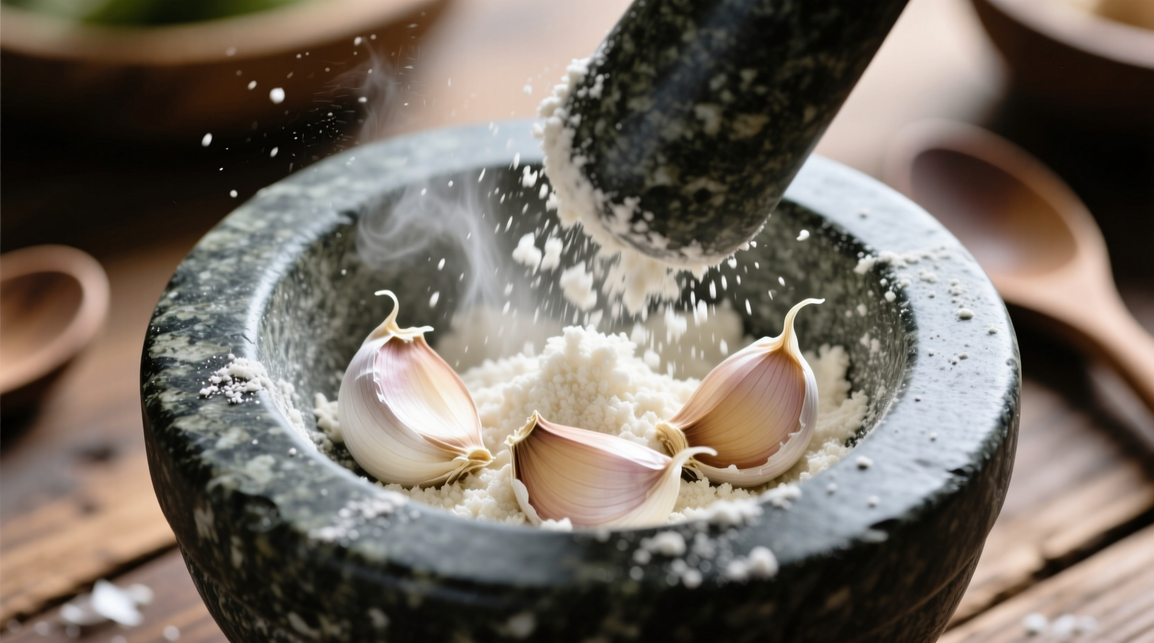 4 cloves garlic to powder