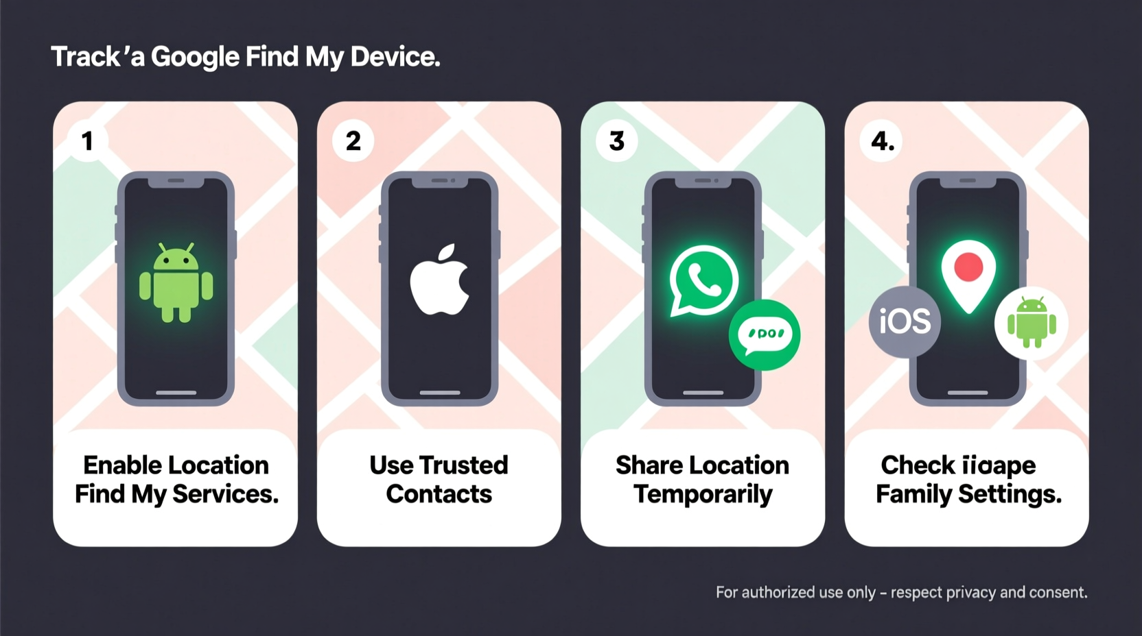how to accurately track a cell phone location for free without using paid apps