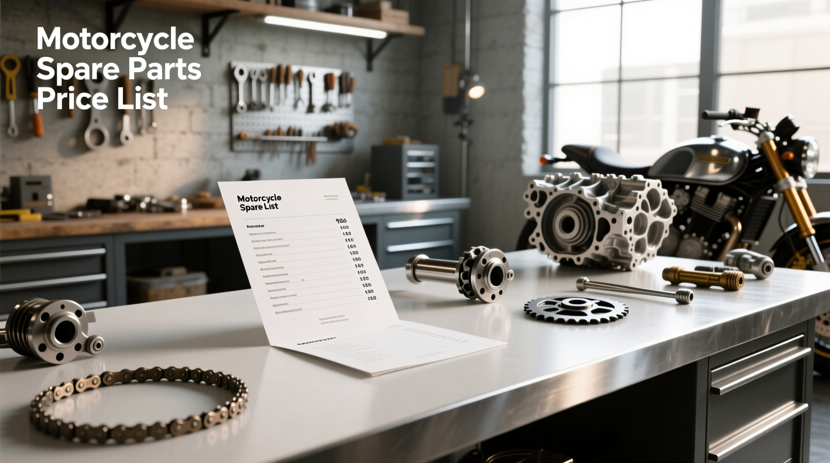 How to Find a Motorcycle Spare Parts Price List & Compare Costs