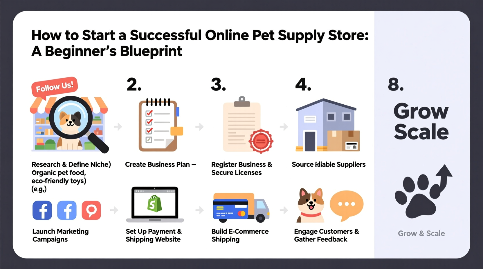 how to start a successful online pet supply store a step by step guide for beginners