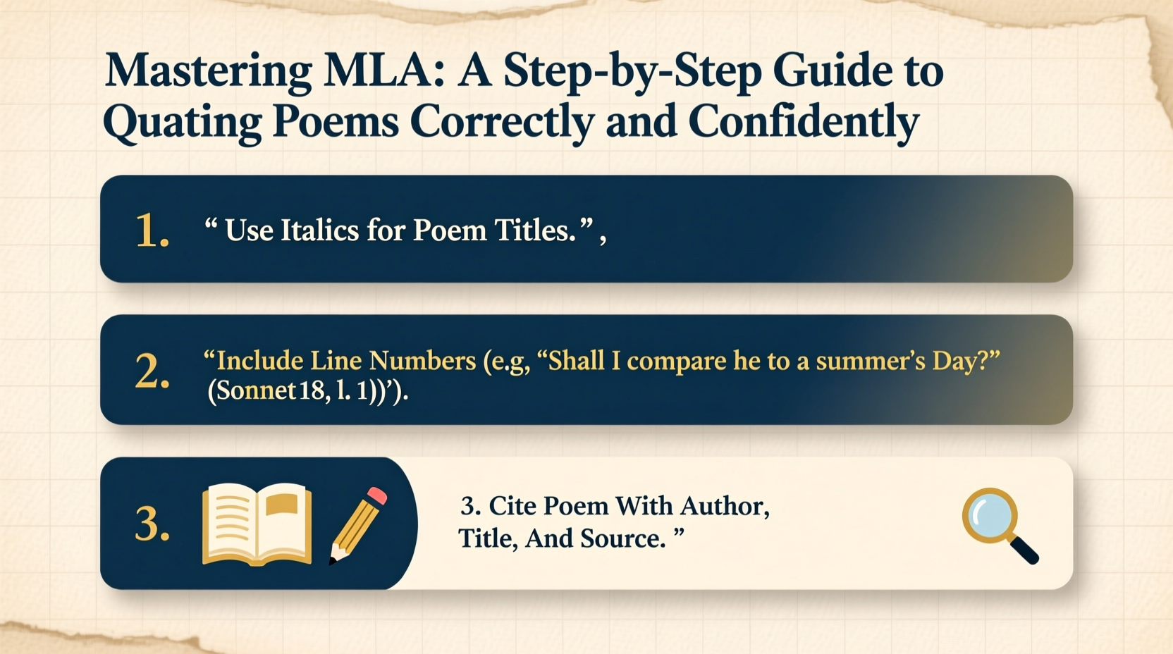 mastering mla a step by step guide to quoting poems correctly and confidently