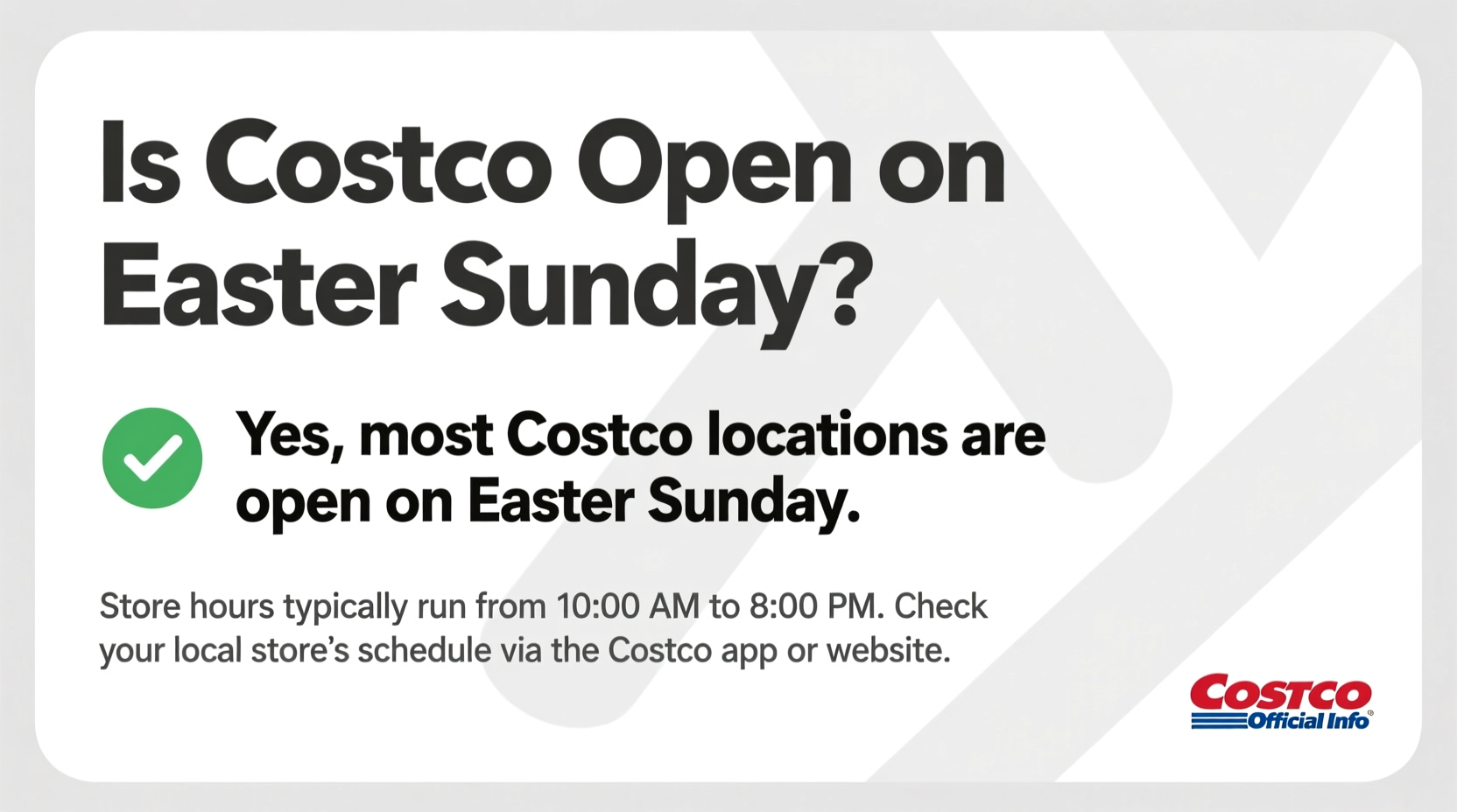 is costco close on easter