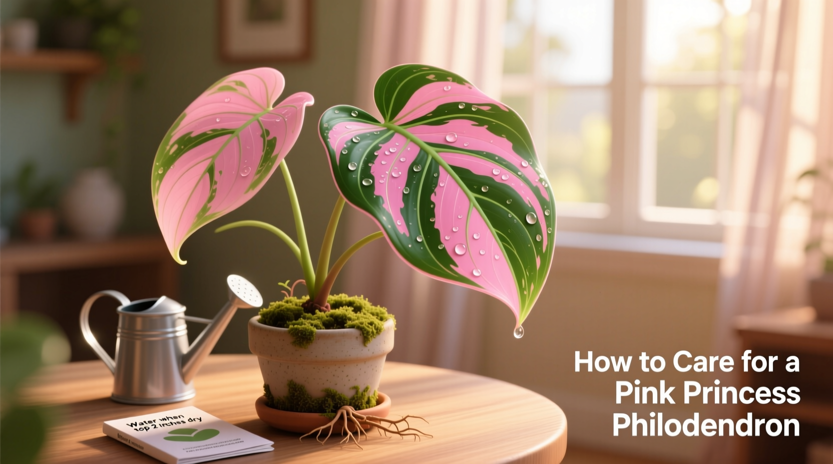 how to care for a pink princess philodendron