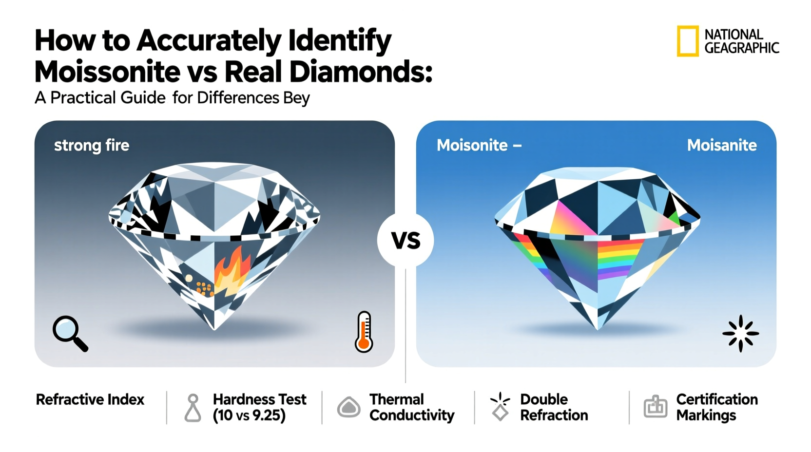 how to accurately identify moissanite vs real diamonds a practical guide for buyers