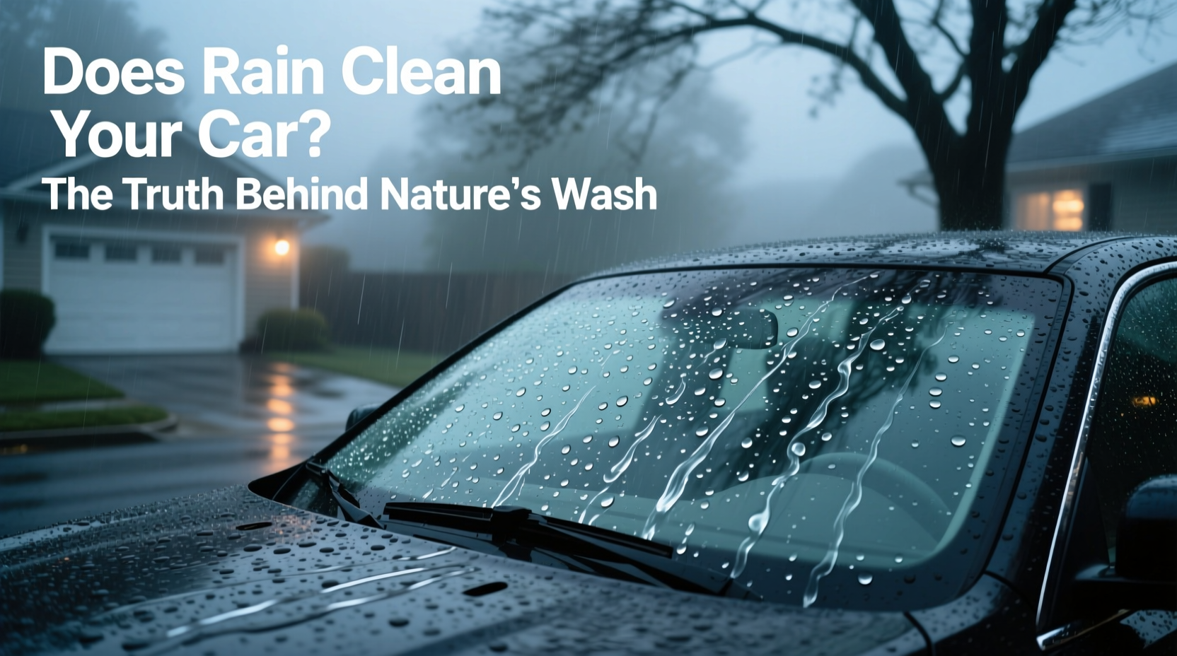 does rain clean your car