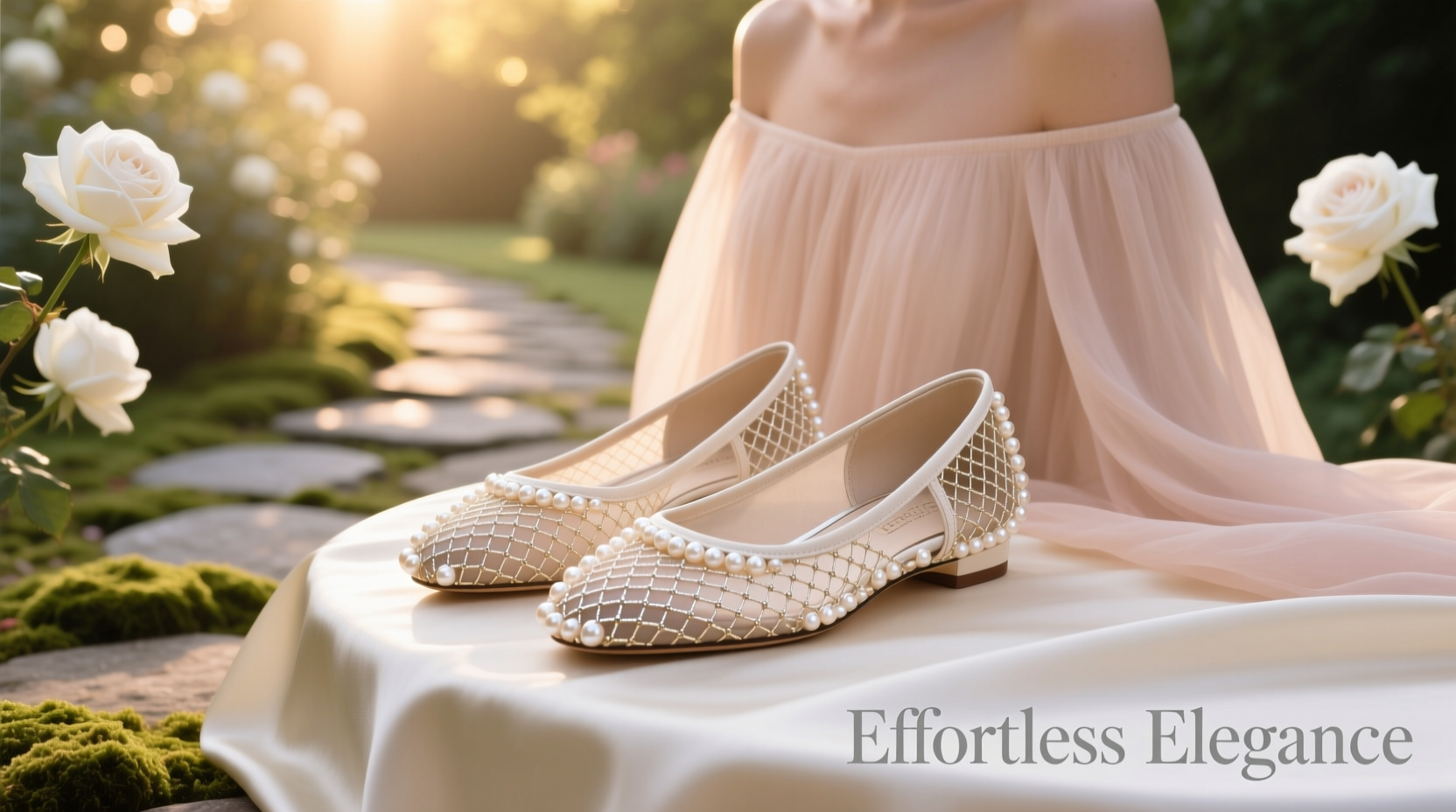 effortless elegance styling pearl mesh ballet flats for every occasion