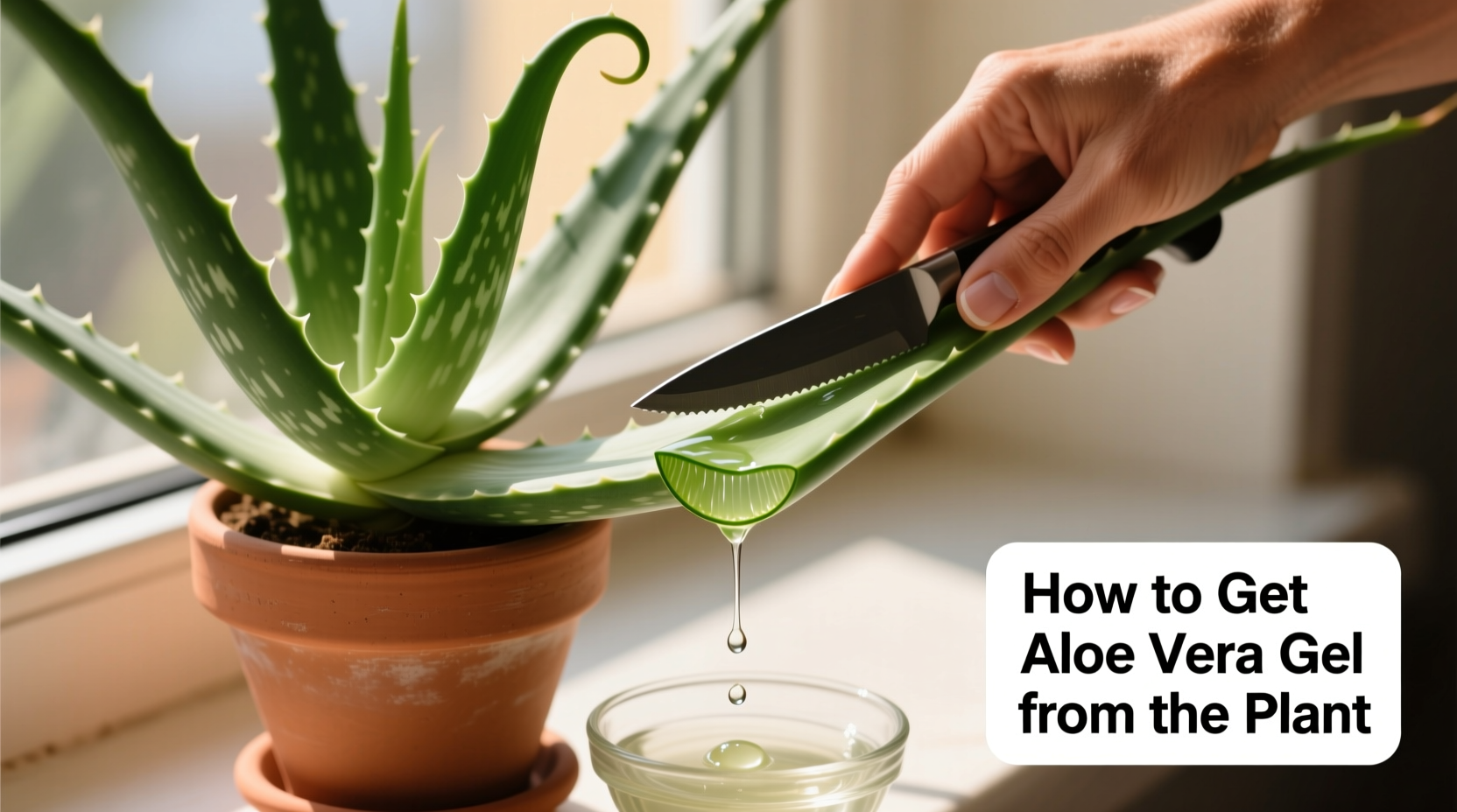 how to get aloe vera gel from the plant