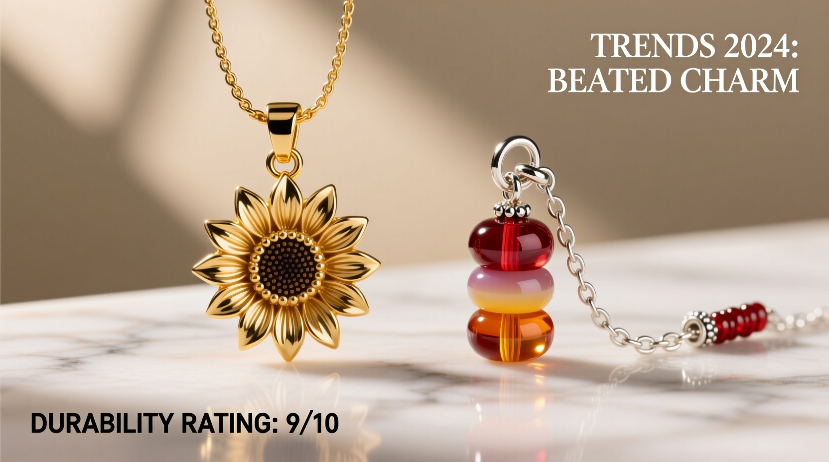 sunflower charm vs beaded charm which one is more durable and trendy 2
