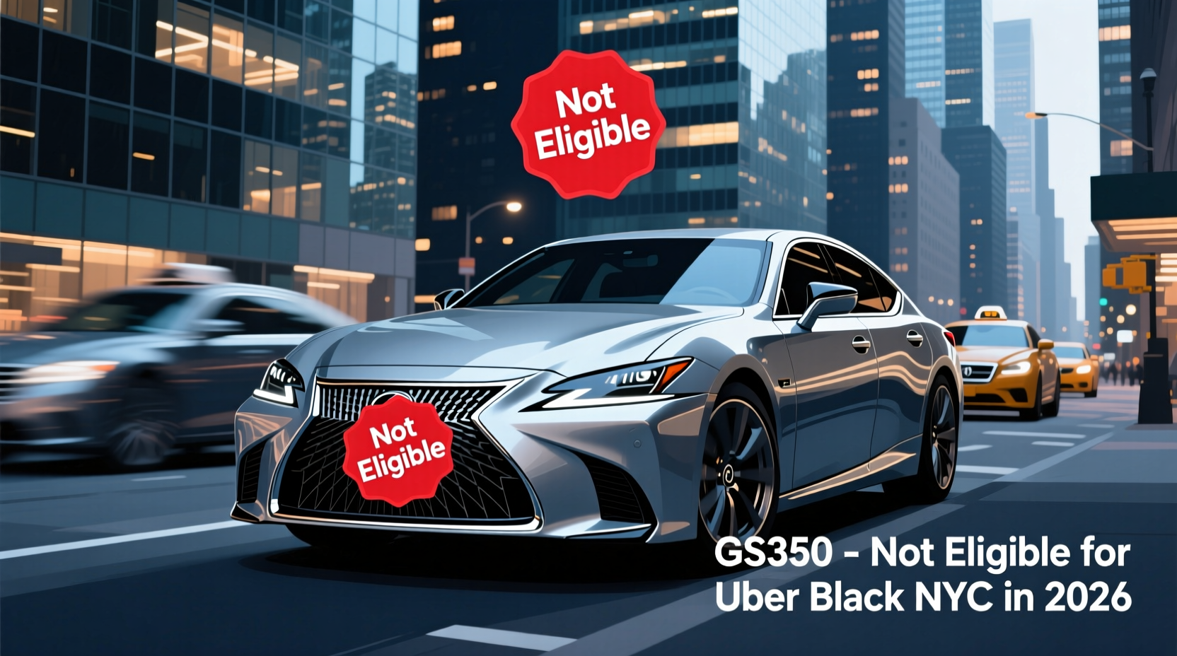 GS350 Not Eligible for Uber Black NYC in 2026