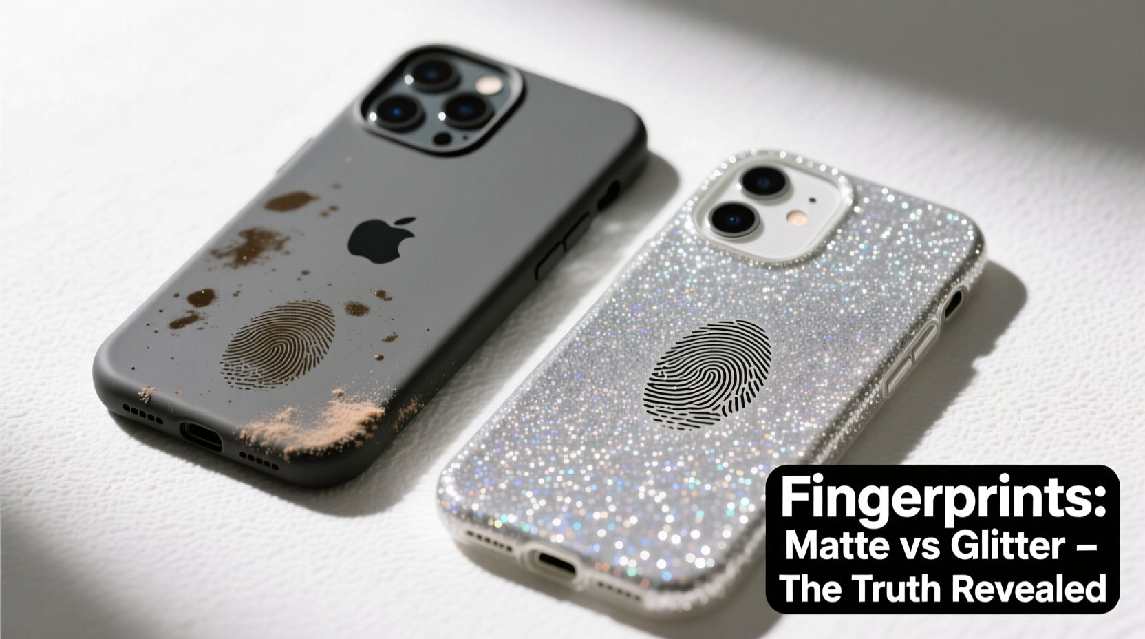glitter vs matte iphone cases are the fingerprints on matte cases really that bad