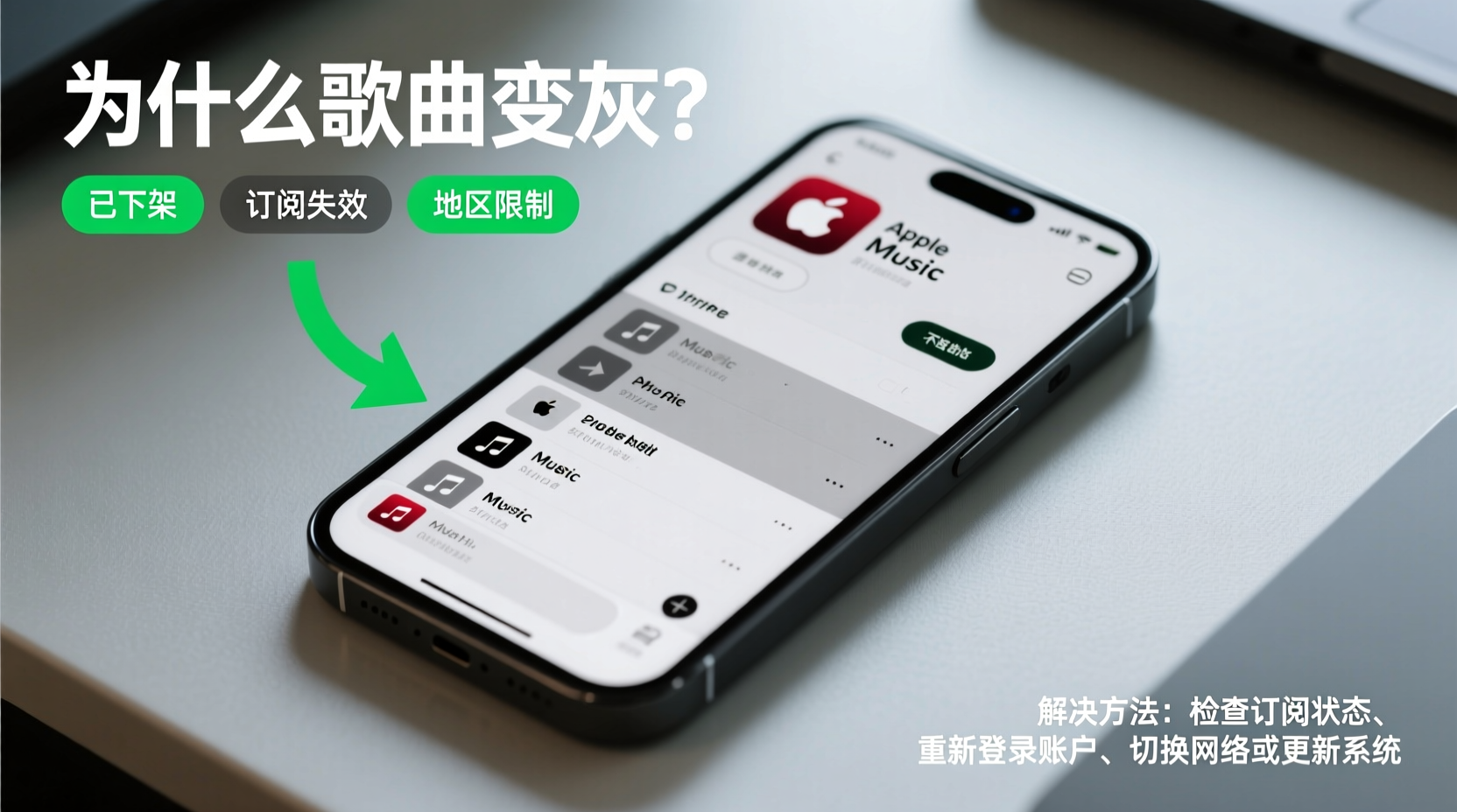 why are songs greyed out on apple music causes solutions