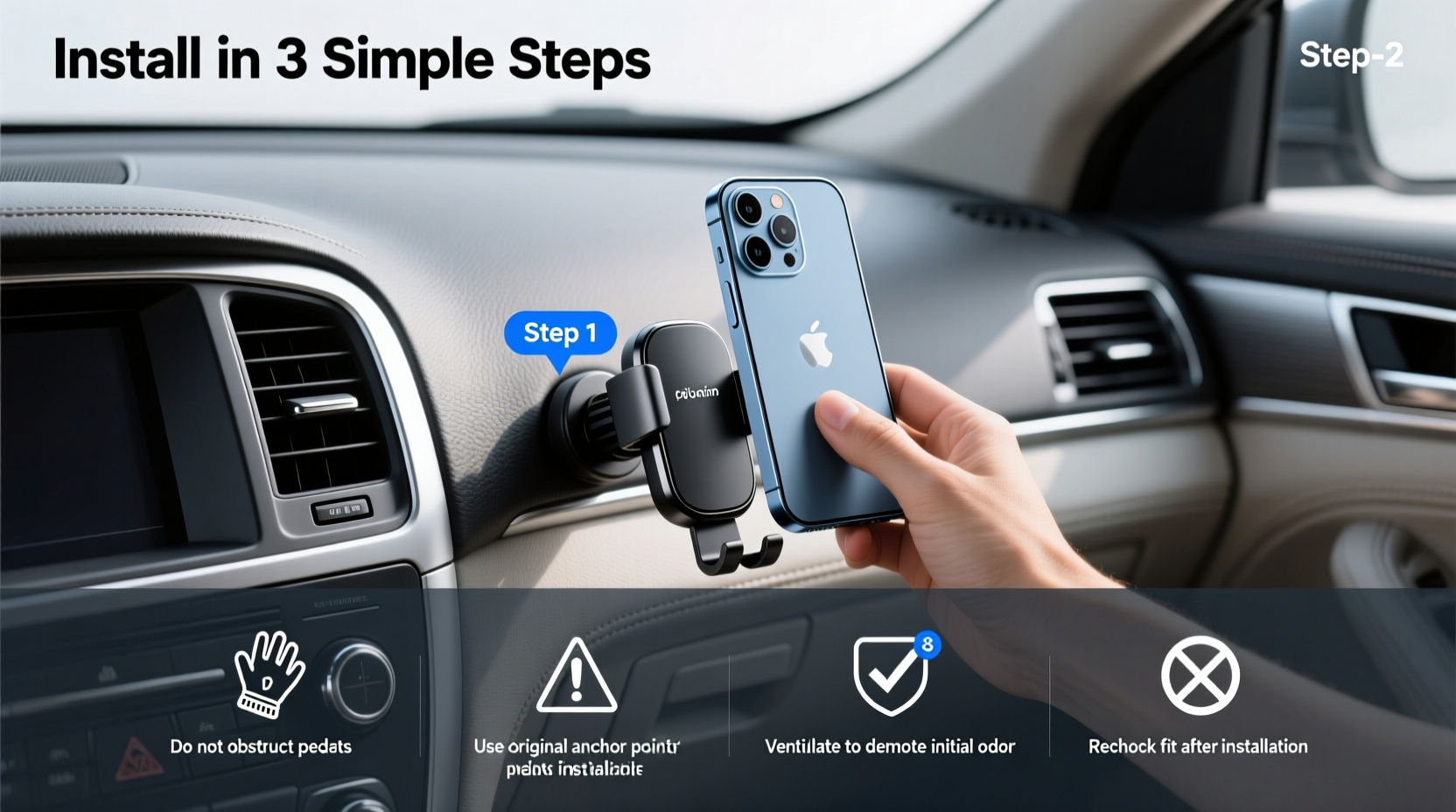 2010 ford fusion phone mount