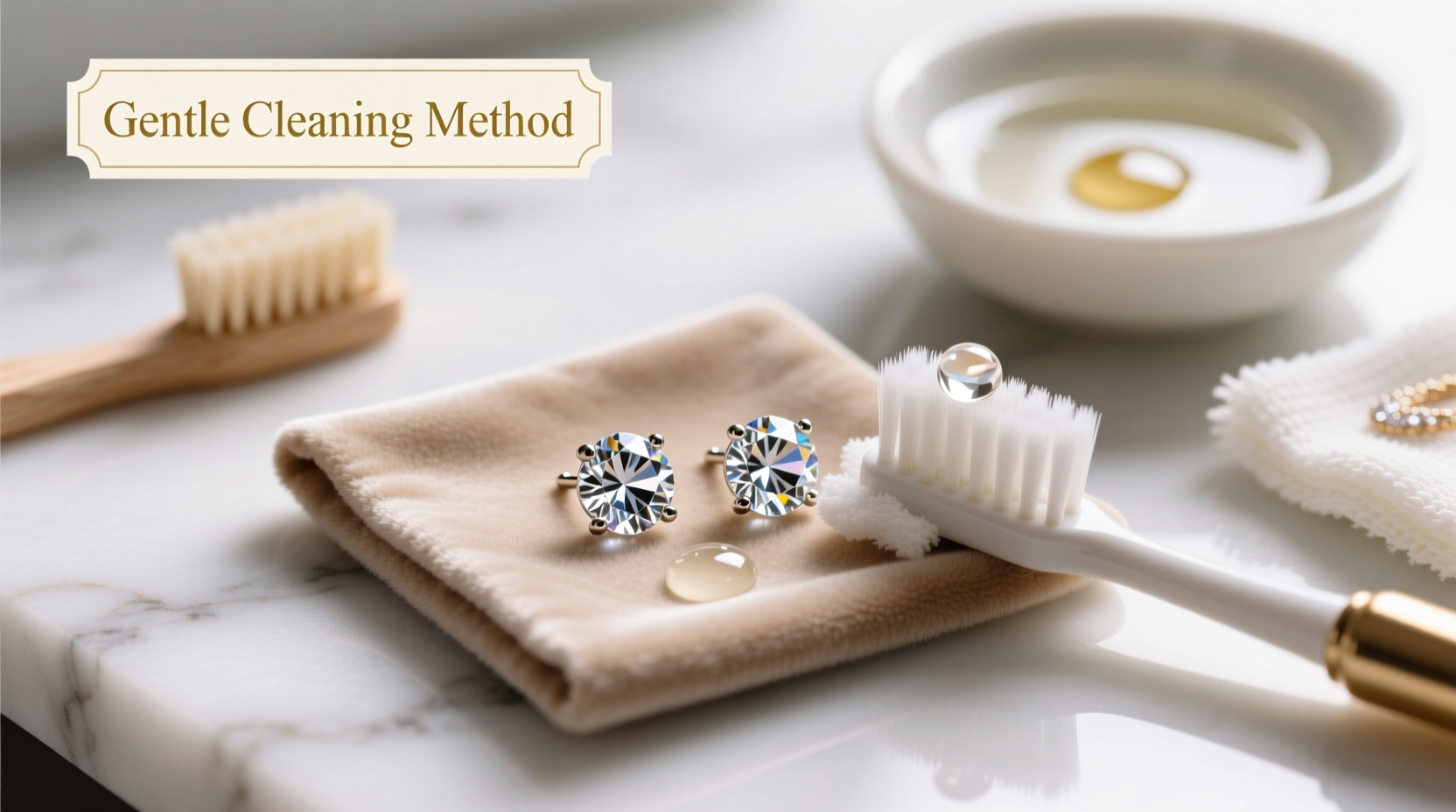 gentle and effective methods to clean crystal stud earrings without causing damage