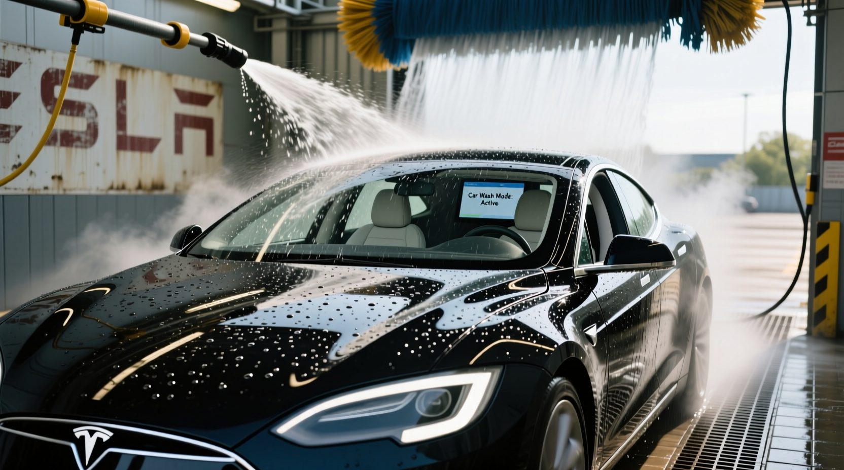 can you take a tesla thru a car wash