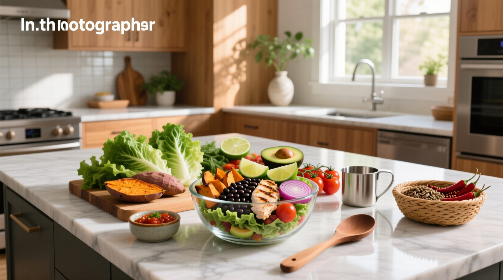 Healthy taco bowl meal prep with vibrant ingredients