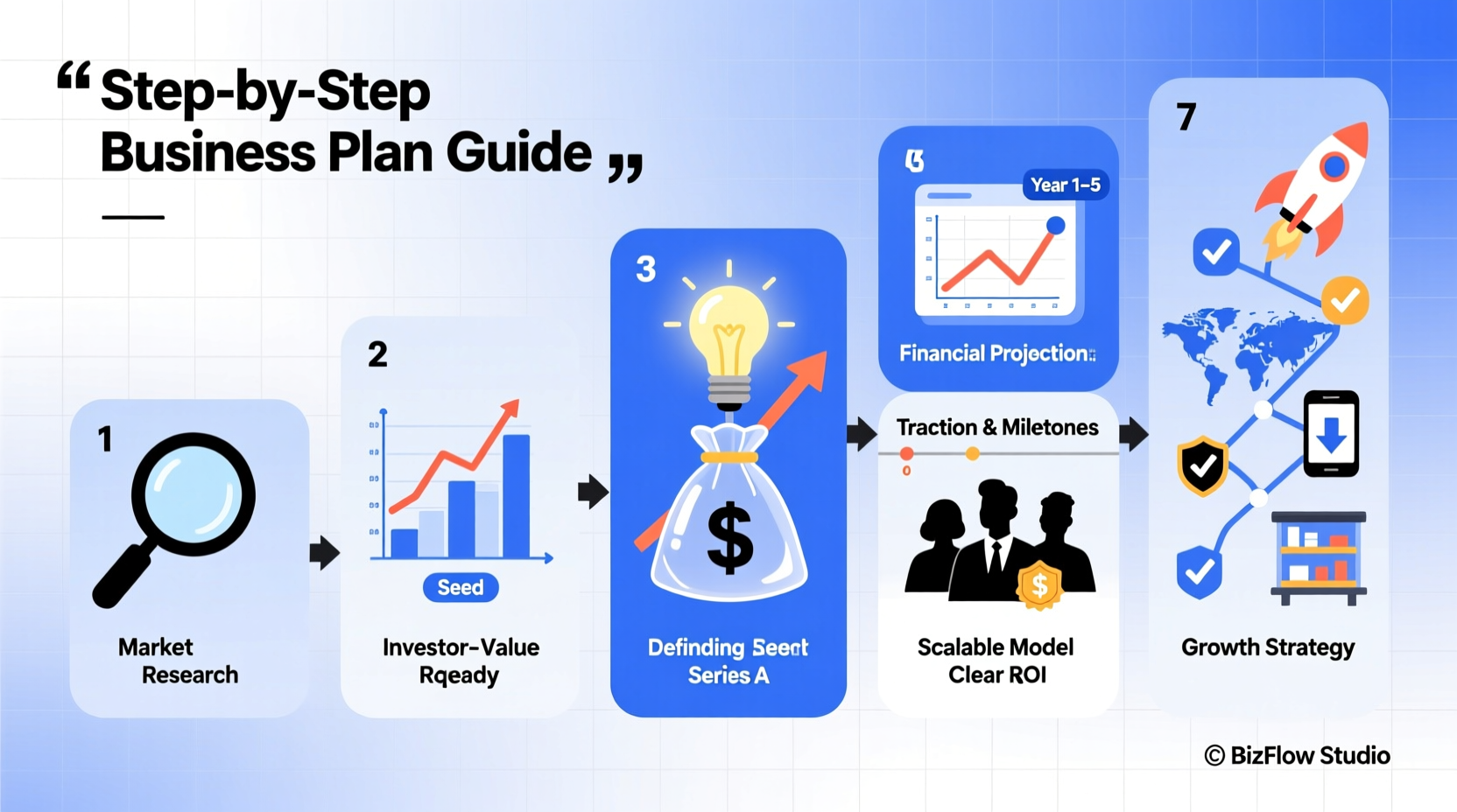 step by step guide to drawing up a business plan that secures funding and drives growth