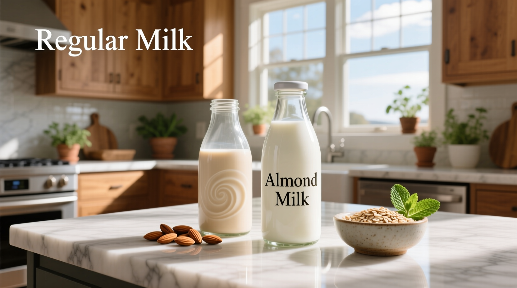 almond milk vs regular milk which to choose