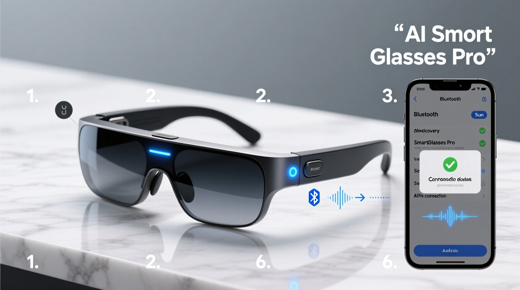 step by step guide to seamlessly connect ai smart glasses to bluetooth devices