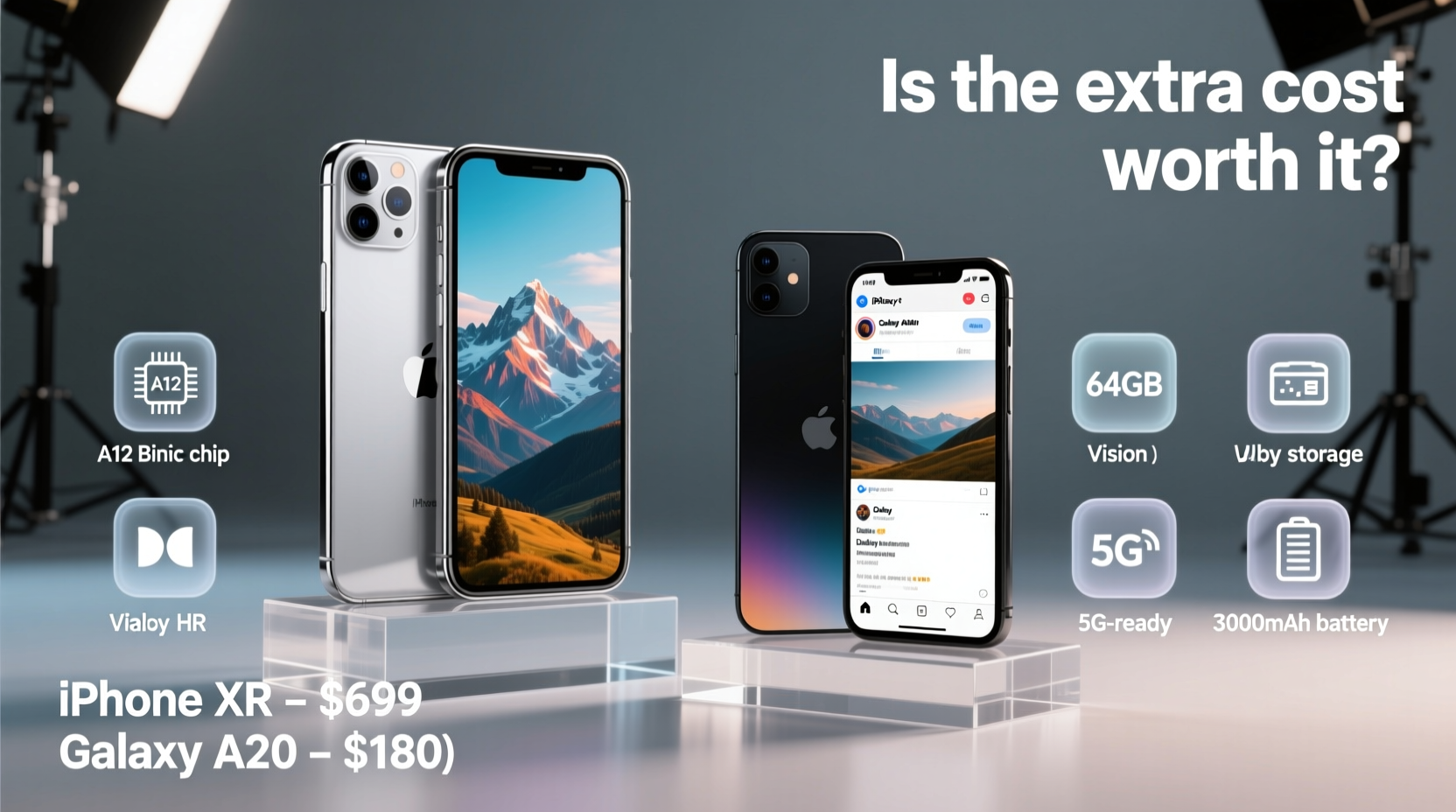 iphone xr vs galaxy a20 is the extra cost really worth it