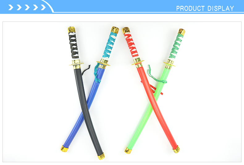 Plastic sword pretend play role toy kids japanese weapon toy