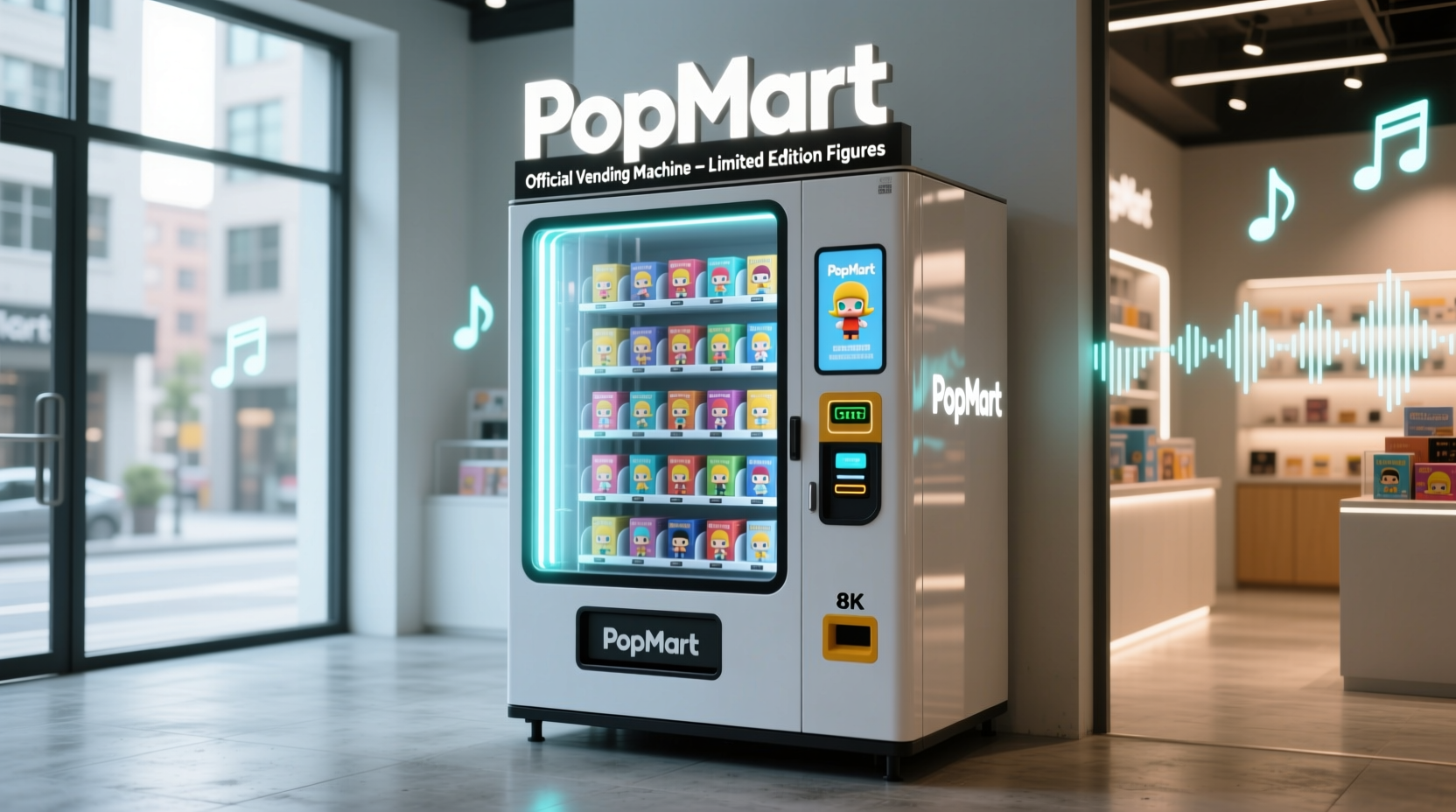 how to get a popmart vending machine
