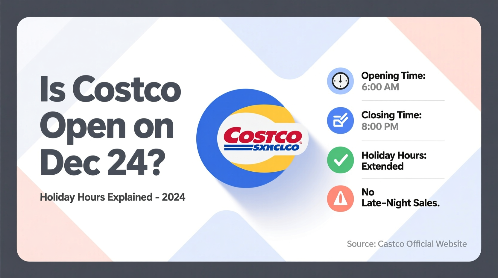 is costco open on dec 24