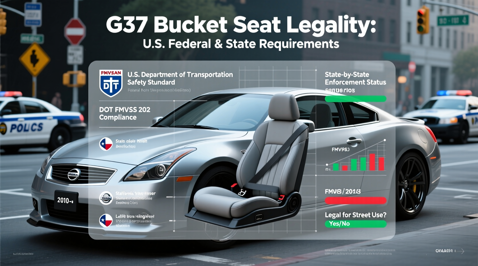 g37 bucket seat legality