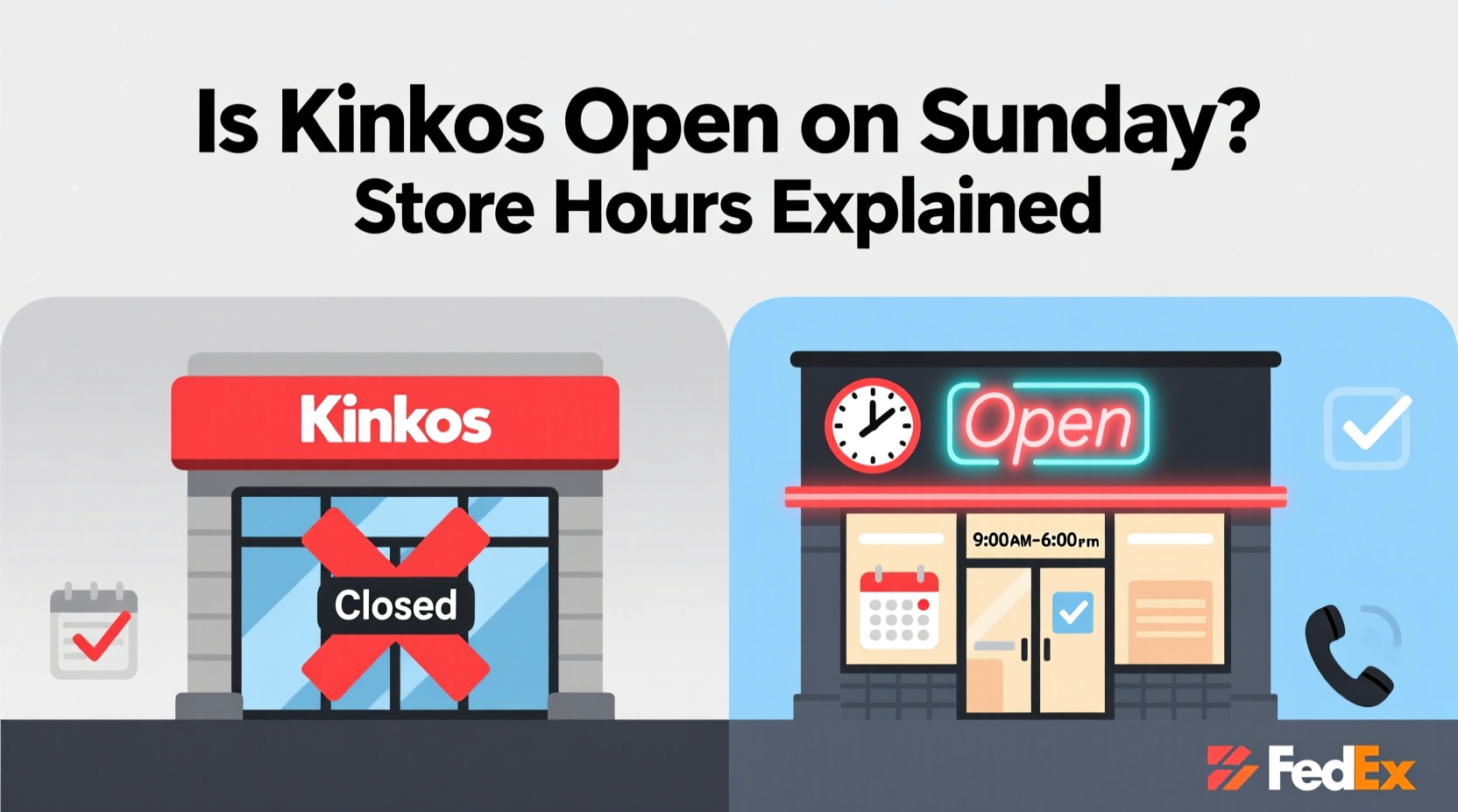 is kinkos open on sunday