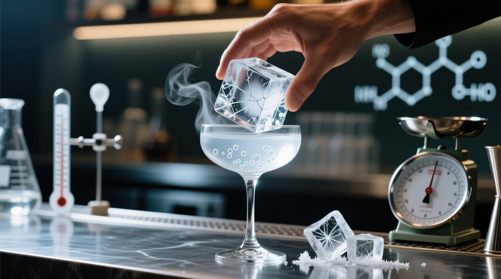 cocktail science myths about ice big cubes are better
