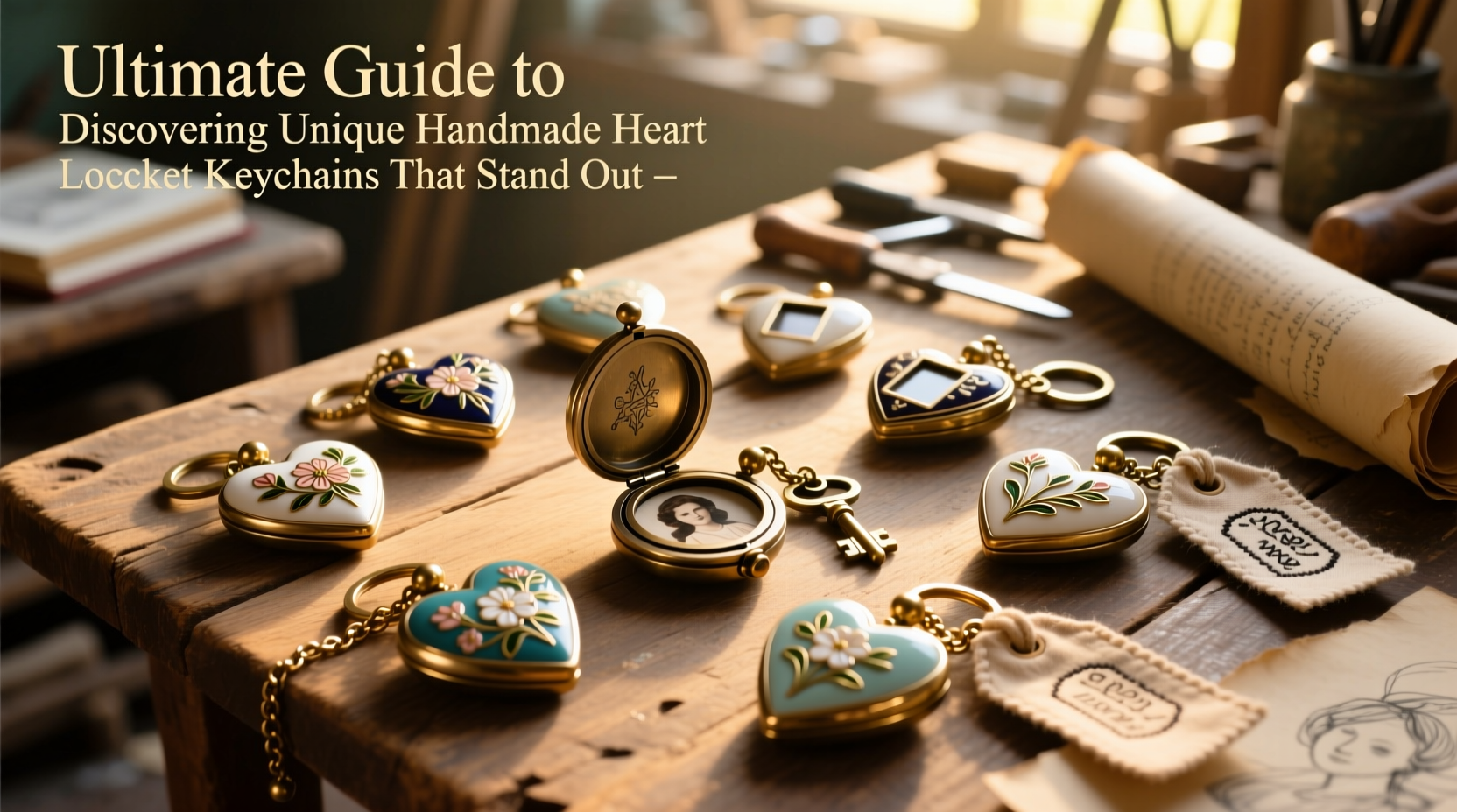 ultimate guide to discovering unique handmade heart locket keychains that stand out