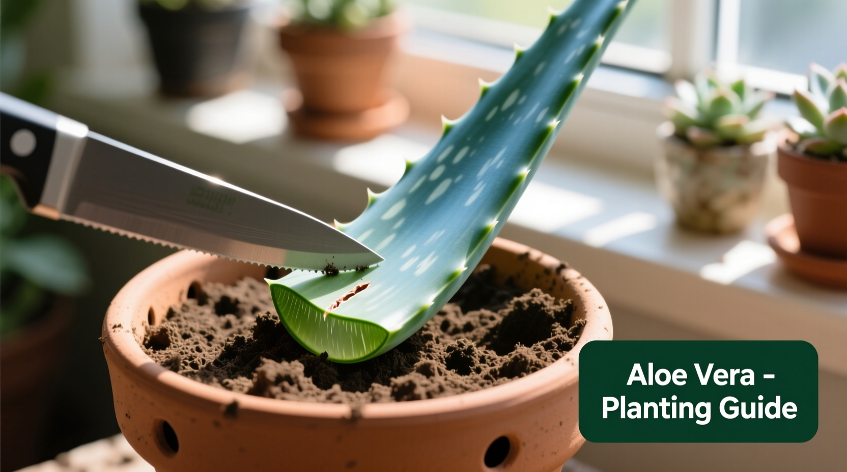 how to plant an aloe leaf