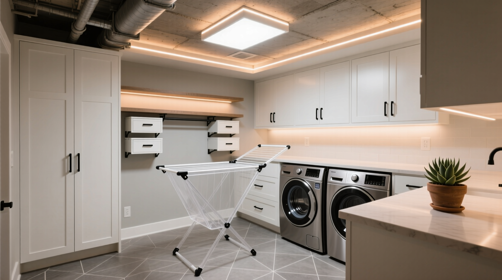 your basement laundry room can be better