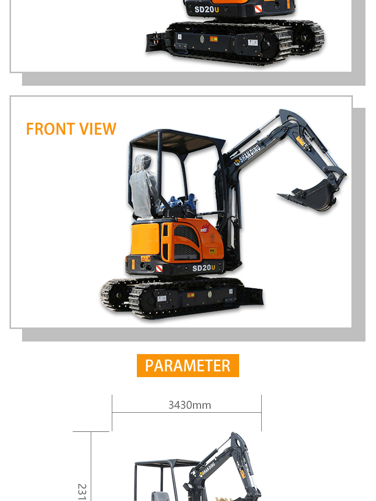 Hydraulic 0.8 2 ton 1 ton mini excavator with cheap prices for sale 1.8 ton digger with hammer auger for sale