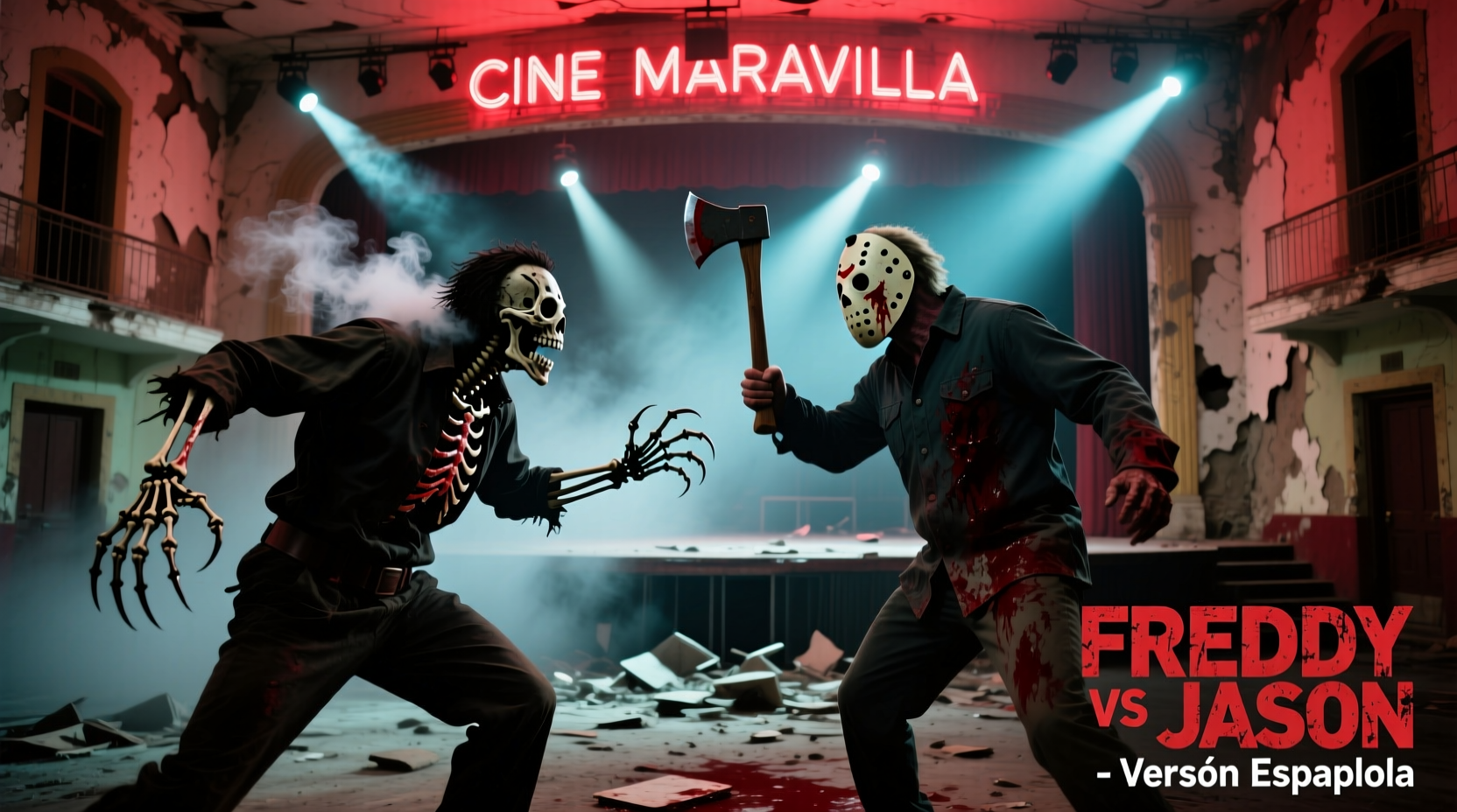 why cant i find freddy vs jason full movie in spanish anywhere