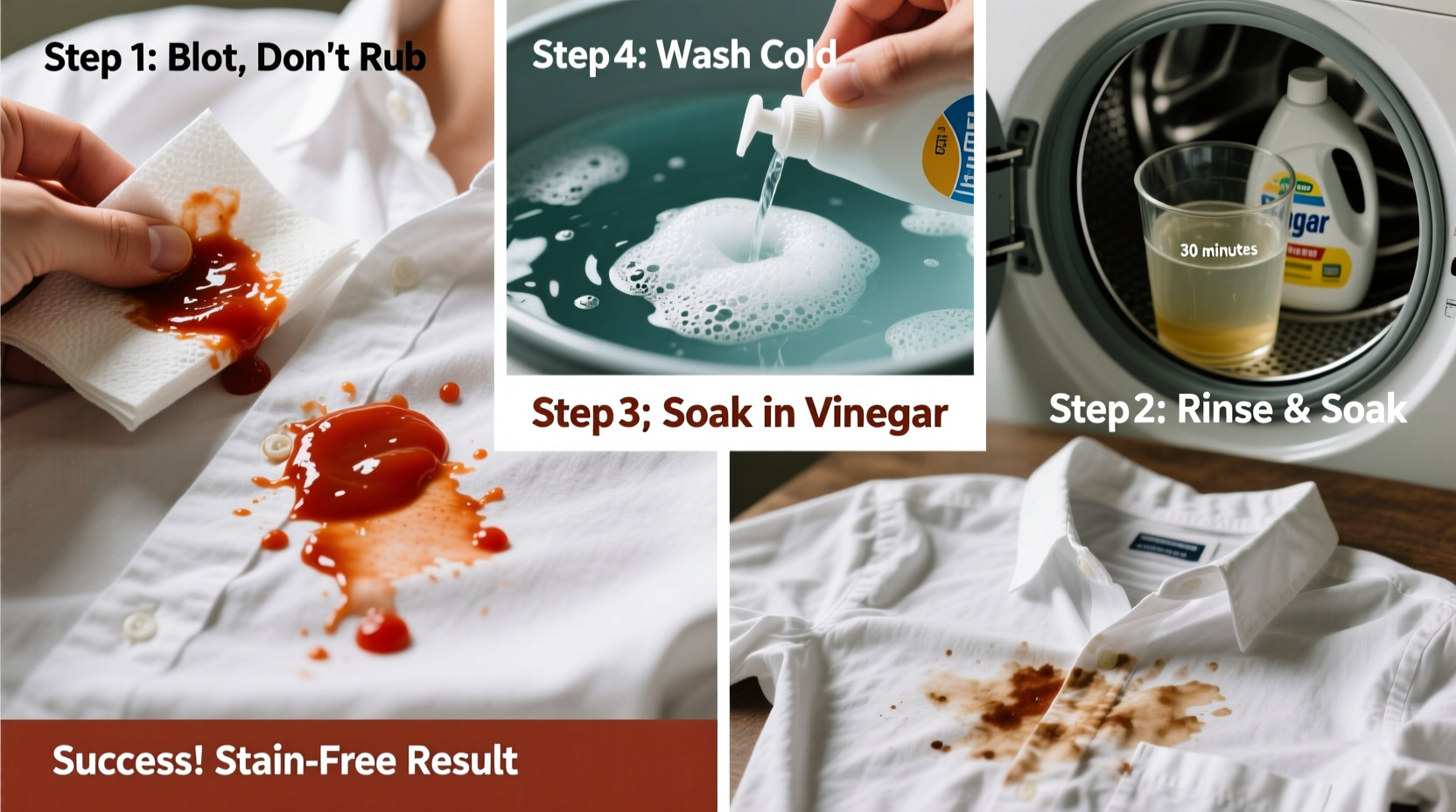 how to get tomato sauce stains out of clothes