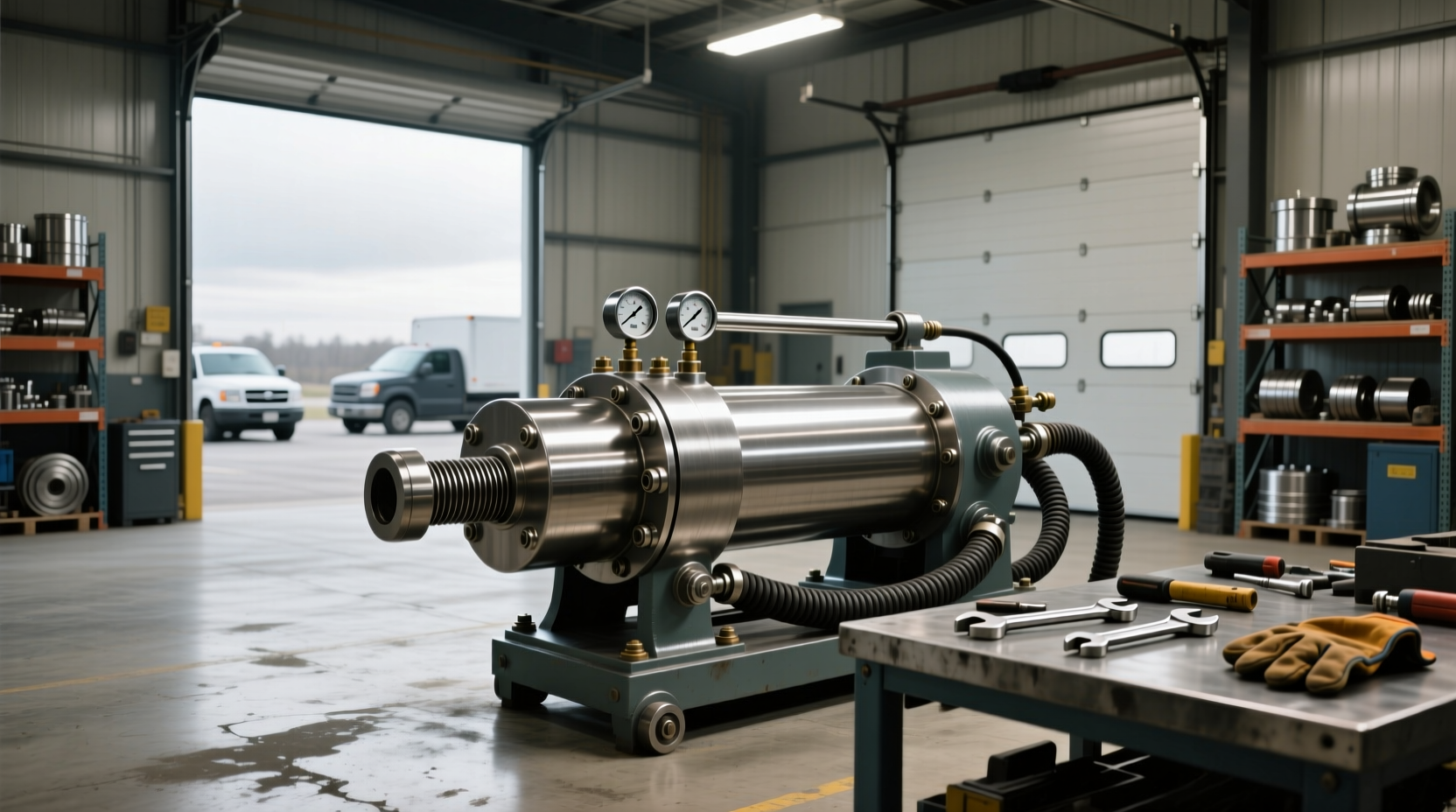 50 ton pneumatic jack guide uses