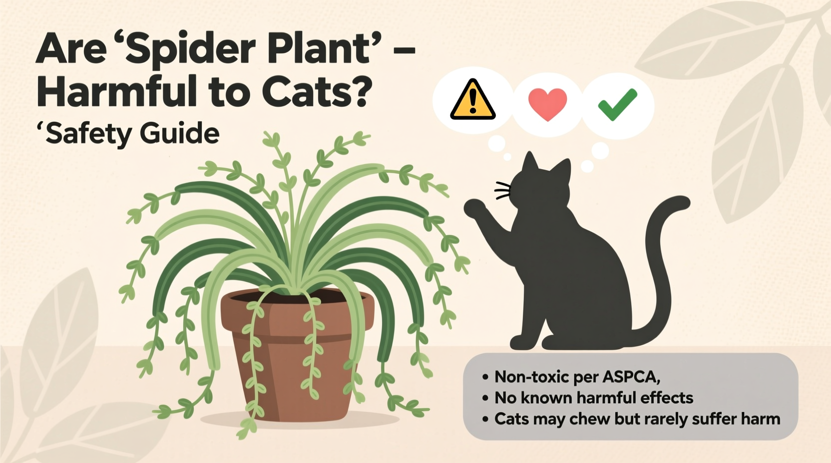 are spider plants harmful to cats