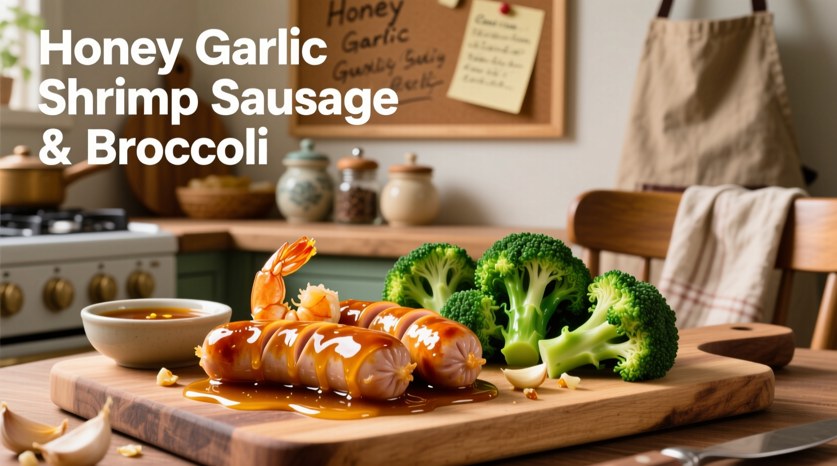 honey garlic shrimp sausage and broccoli recipe