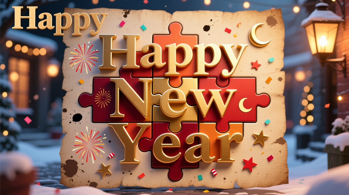 Words from 'Happy New Year': Letter Combinations & Puzzles
