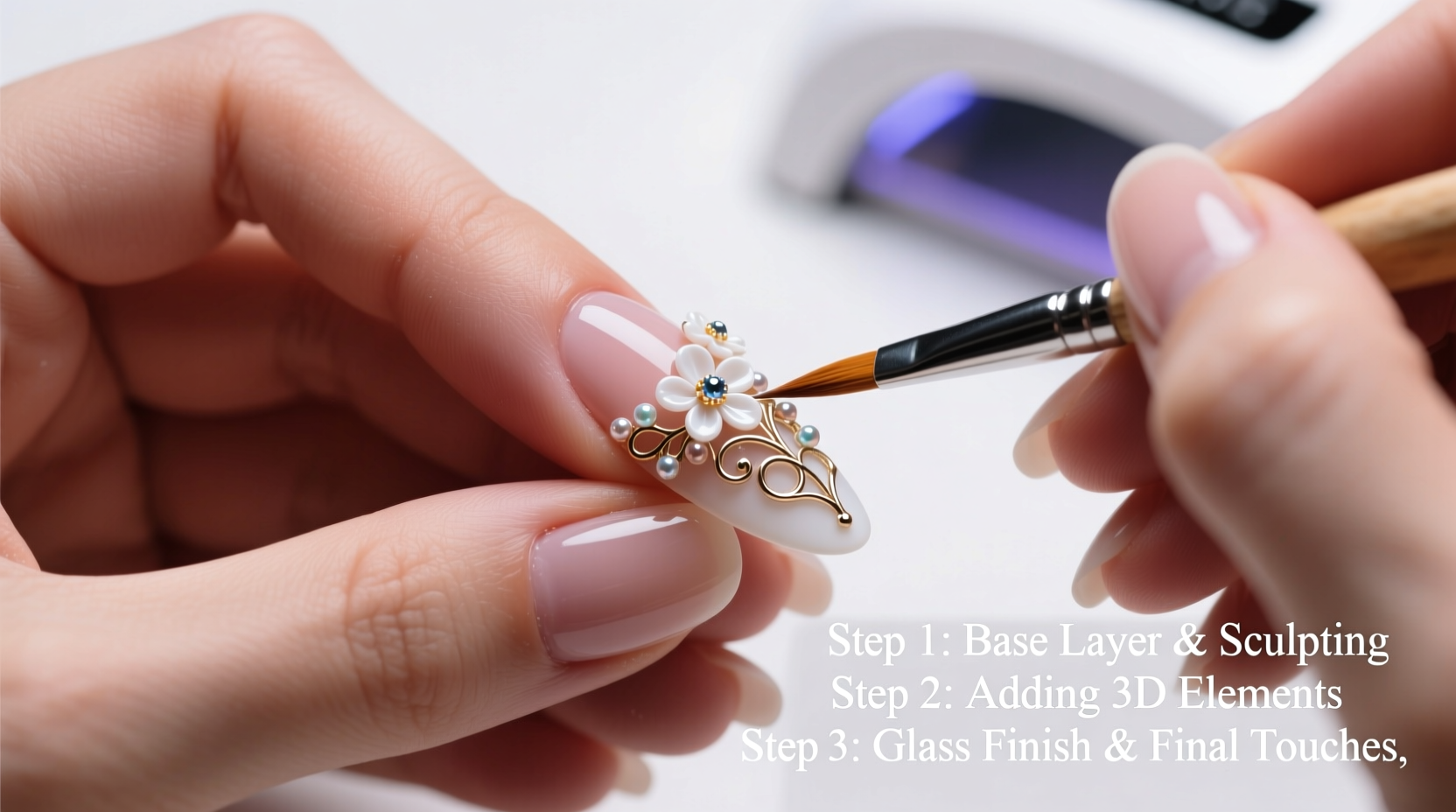 step by step guide to creating stunning three dimensional nail art designs at home